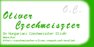 oliver czechmeiszter business card
